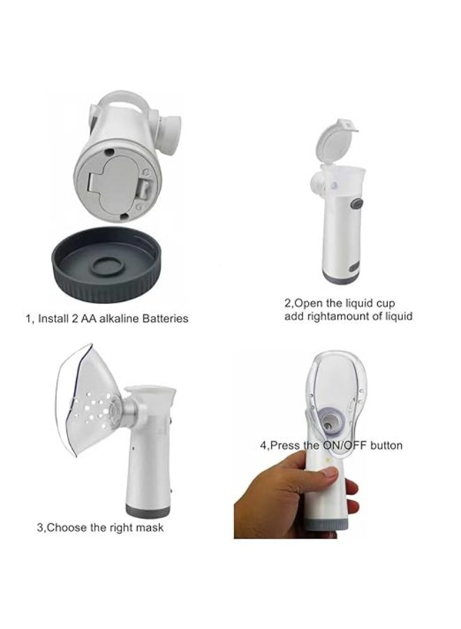 Mesh Nebulizer - Portable & Handheld Inhaler with Auto-Cleaning - Silent Operation - Easy-to-Use for Adults and Kids - Durable - Image 2