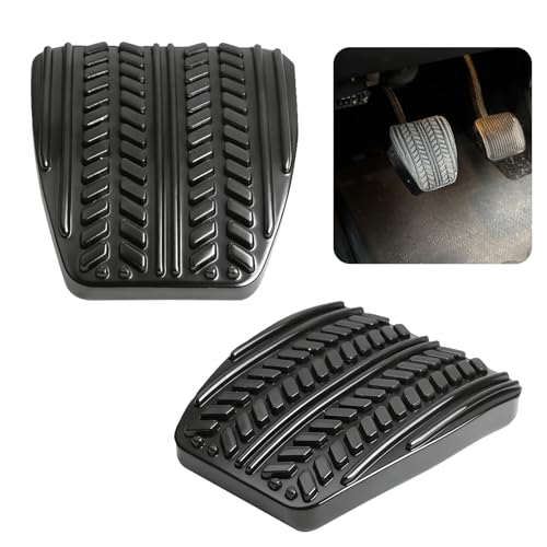 WFCYX 2 Pcs Brake Pedal Clutch Pedal Pad Covers Kit Compatible with 19942004 Ford Mustang 199404 Lincoln LS 20002002 Manual Transmission for Manual transmission only MPN F4ZZ2457A F4ZZ2457A - Image 1