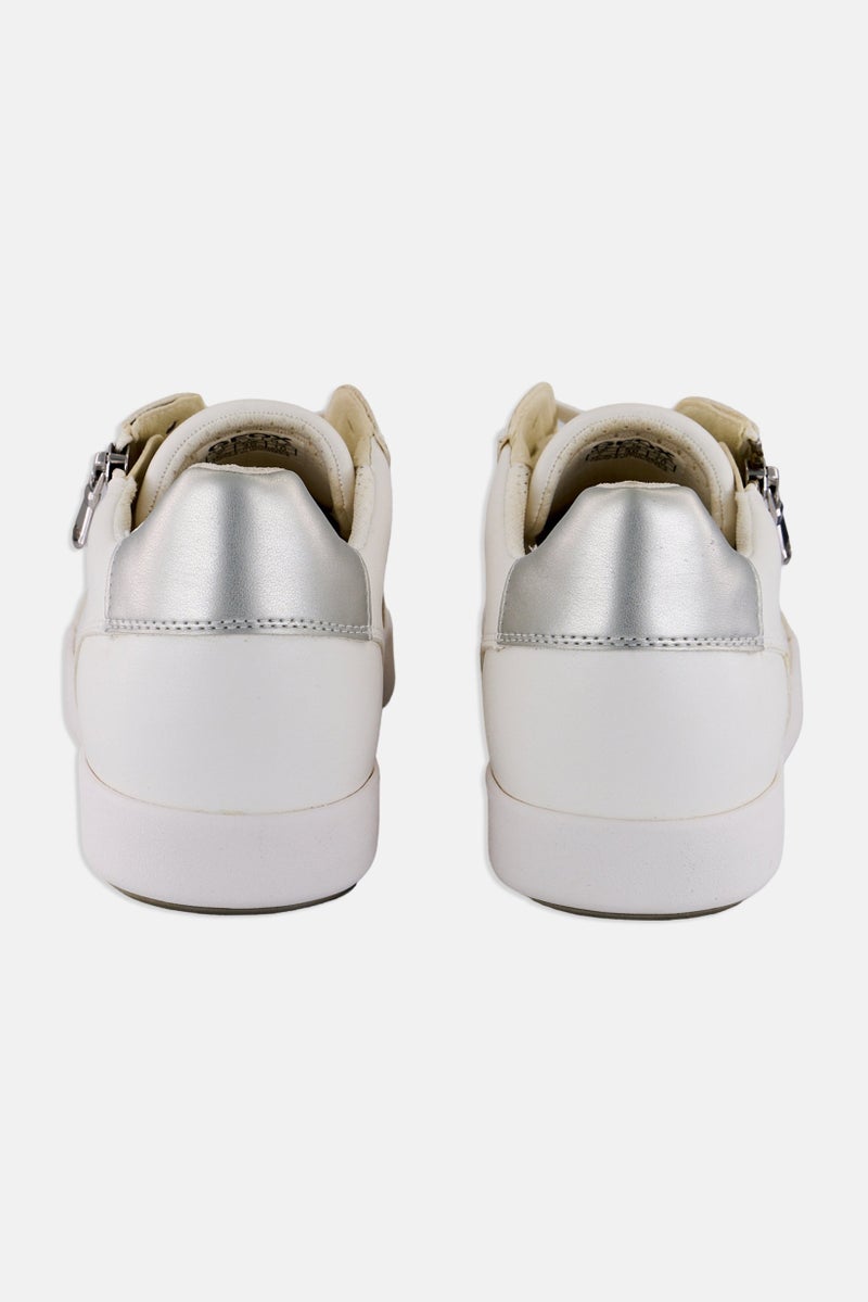 GEOX Women Blomiee A Lace Up Sneaker Shoes, Off White  - Image 3