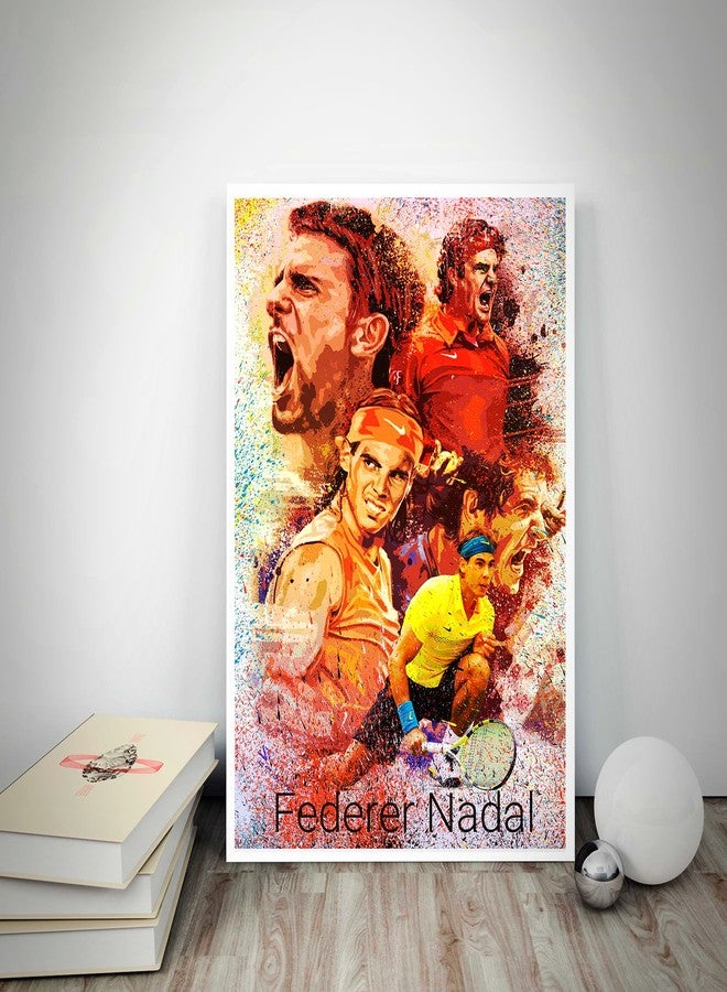 Art Bundle Rafael Nadal Tennis Player Wall Poster | Best Poster for Room, Poster for Office, Poster for Home. Wall Decals and Paintings Collection to Grace Any Place.(12 x 18 inch) - Image 2