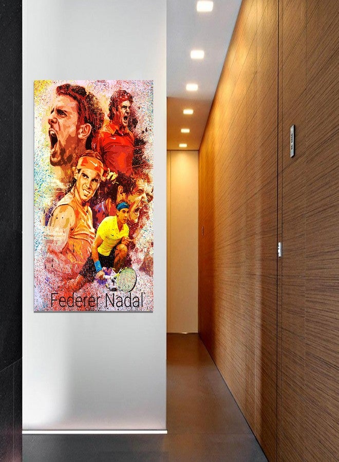 Art Bundle Rafael Nadal Tennis Player Wall Poster | Best Poster for Room, Poster for Office, Poster for Home. Wall Decals and Paintings Collection to Grace Any Place.(12 x 18 inch) - Image 5