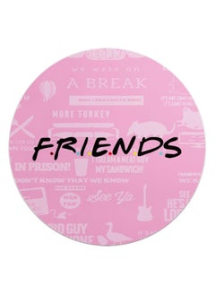 LIT Round Pink Friends Tv Show Flexible Non Slip Mouse Pad 