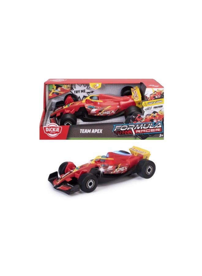 Dickie Toys Formula Racer Team APEX - 1:24 Toy Car with Light & Sound, Friction & Rubber Wheels - 23 cm - Try Me - Image 5