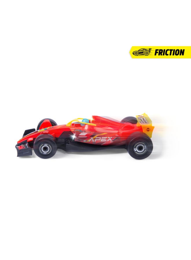 Dickie Toys Formula Racer Team APEX - 1:24 Toy Car with Light & Sound, Friction & Rubber Wheels - 23 cm - Try Me - Image 3