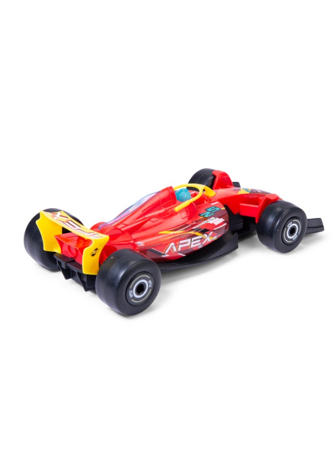 Dickie Toys Formula Racer Team APEX - 1:24 Toy Car with Light & Sound, Friction & Rubber Wheels - 23 cm - Try Me - Image 2