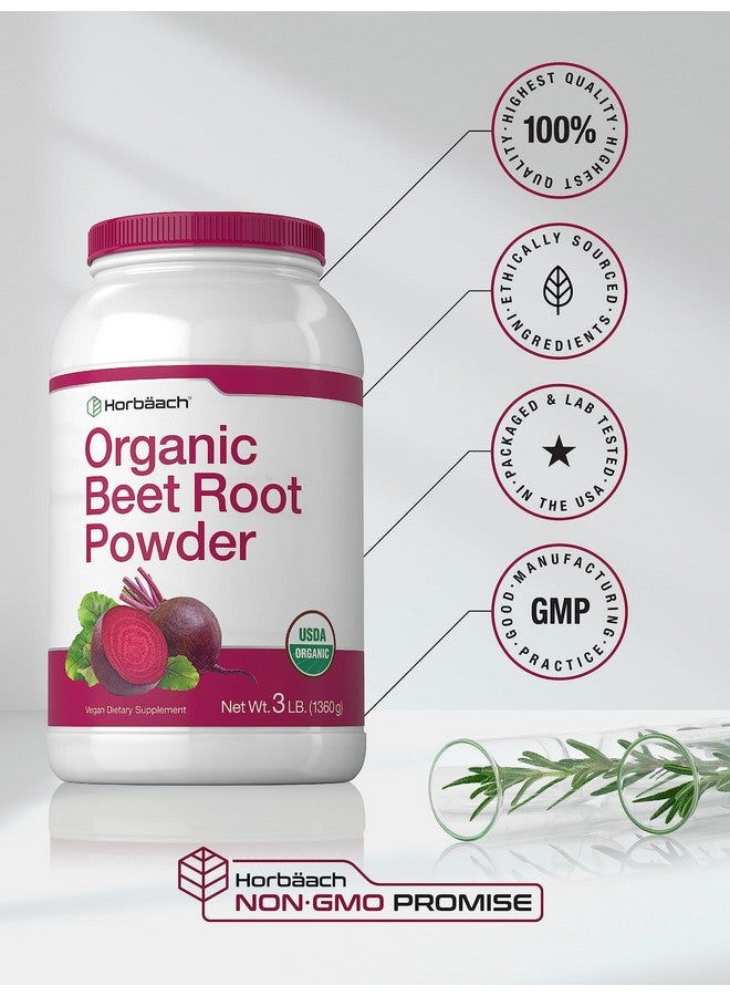Horbäach Organic Beet Root Powder | 3lb Bulk Supplement | Raw Superfood | Vegan, Non-GMO, and Gluten Free Formula - Image 5