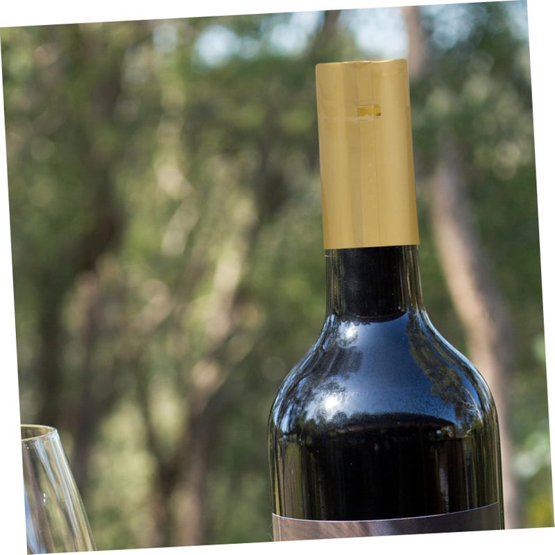 Heat Shrink Caps Wine Stoppers Black 6 X 2.8 X 2.8 Cm 100pcs Vacuum Seal Bottle Covers - Image 3