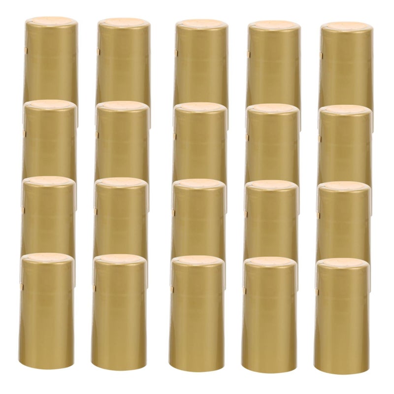 Heat Shrink Caps Wine Stoppers Black 6 X 2.8 X 2.8 Cm 100pcs Vacuum Seal Bottle Covers - Image 2