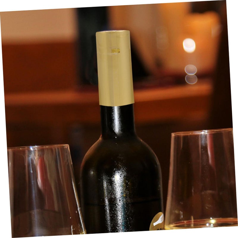 Heat Shrink Caps Wine Stoppers Black 6 X 2.8 X 2.8 Cm 100pcs Vacuum Seal Bottle Covers - Image 4