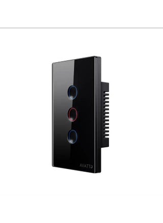 Wifi Smart Wall Light Switch,Glass Panel, Frameless, Neutral Wire Required, Remote Control Smart Life/Tuya App, Compatible with Voice assistance, BLACK Color Concave (3 Gang) - pzsku/Z040E11B3DF9178D788ACZ/45/_/1724597421/11ab4b5e-0190-4e26-b47e-a0c907ecddc0