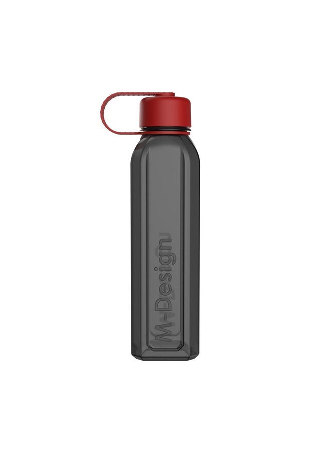 أم-ديزاين زجاجة مربعة بغطاء متصل