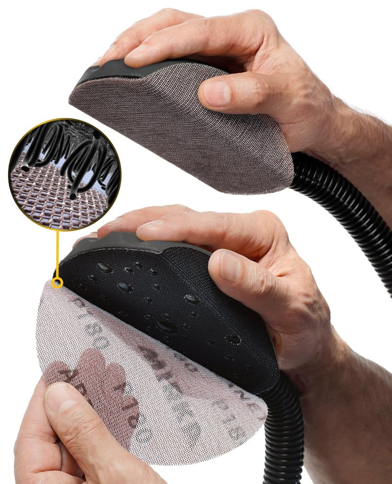 Mirka Abranet 6 Inch 80 Grit Mesh Abrasive Sanding Discs - Box of 50, Light Gray - Image 5