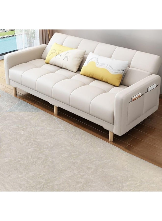 LUXURY LUXE LUXURY LUXE Modern Sofa Bed with Anti-Cat Scratch Leather & Memory Foam  - Image 3