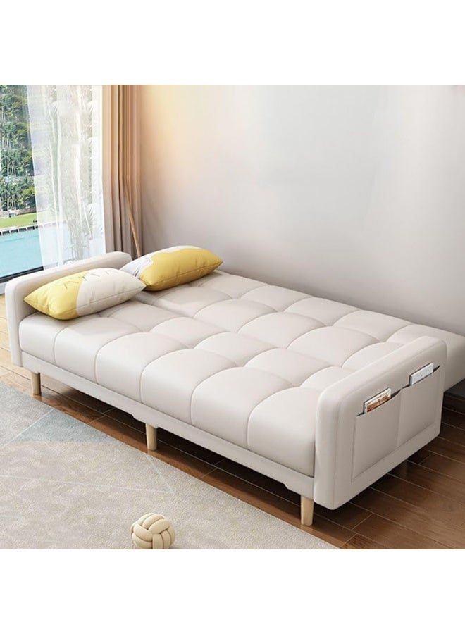 LUXURY LUXE LUXURY LUXE Modern Sofa Bed with Anti-Cat Scratch Leather & Memory Foam  - Image 4