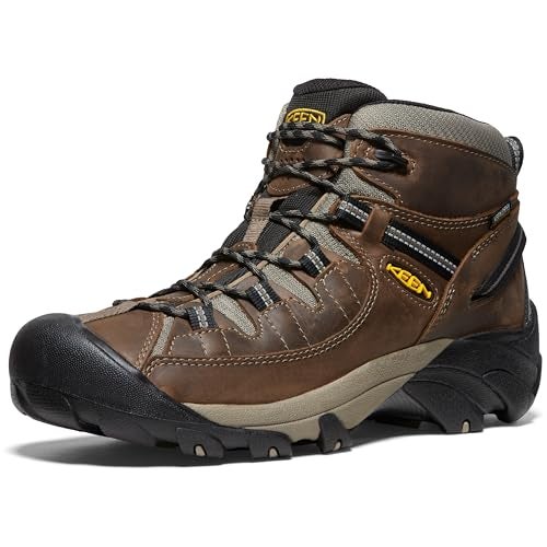 KEEN Men's Targhee 2 Mid Height Waterproof Hiking Boots,Shitake/Brindle,9.5 - Image 5