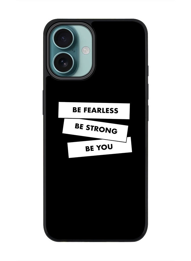 Stylizedd For iPhone 16 Plus Case [Compatible with MagSafe] Slim Magnetic cover Phone Case iPhone 16 Plus -Fearless Strong You - Image 1