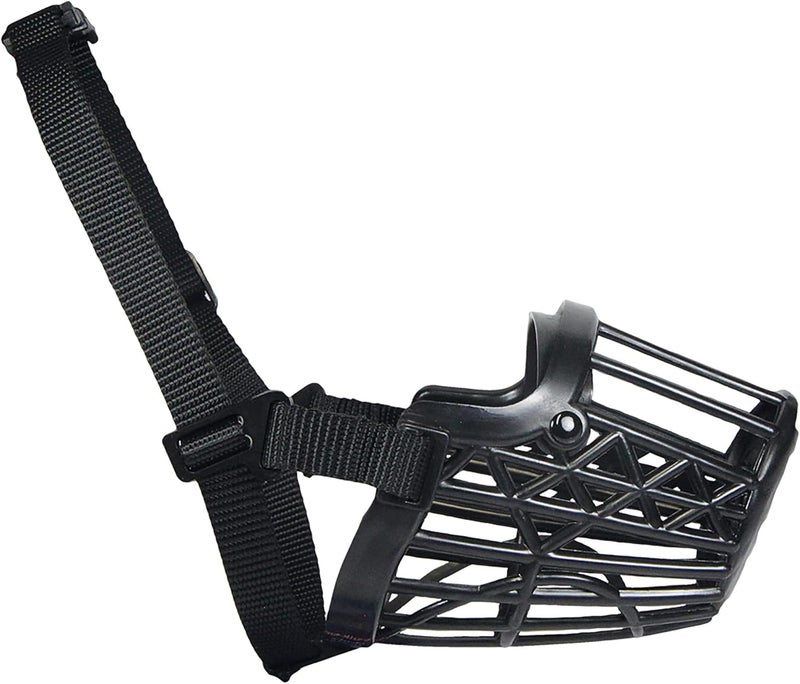 Trixie Plastic Black Muzzle for Dogs S-M - Image 2