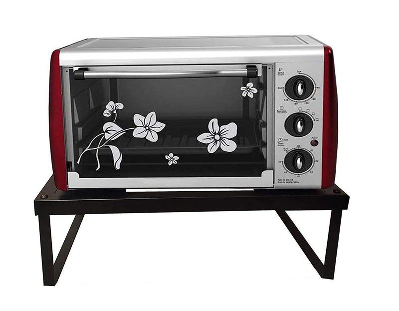 THE BEST SELLERS The 58800 Space Saving Kitchen Microwave Stand Microwave Rack for KitchenMicrowave Oven Stand Black Made in India - Image 2