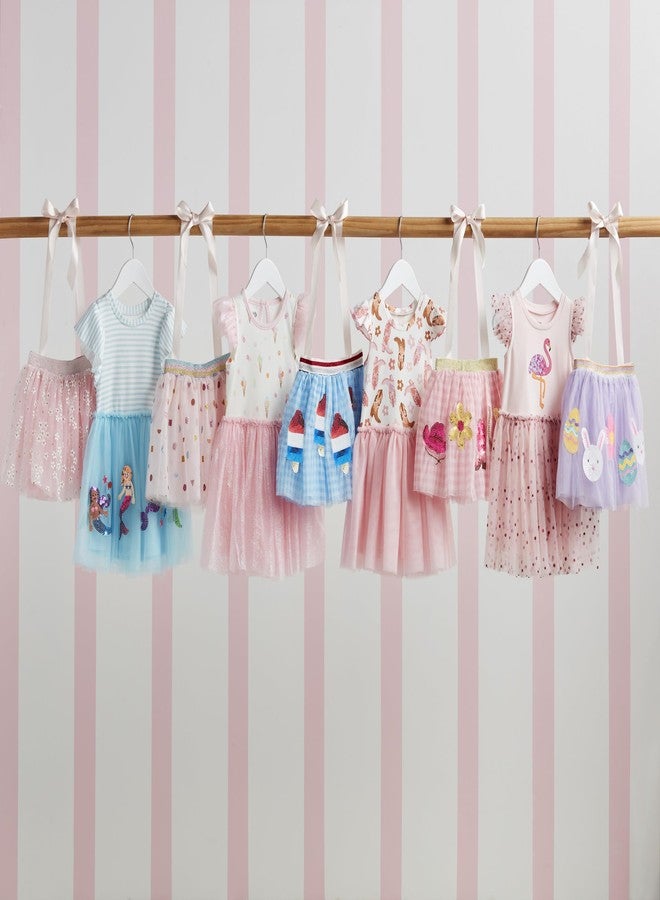 Mud Pie Baby Girls Children's Mermaid Tutu Dress Blue - Image 2