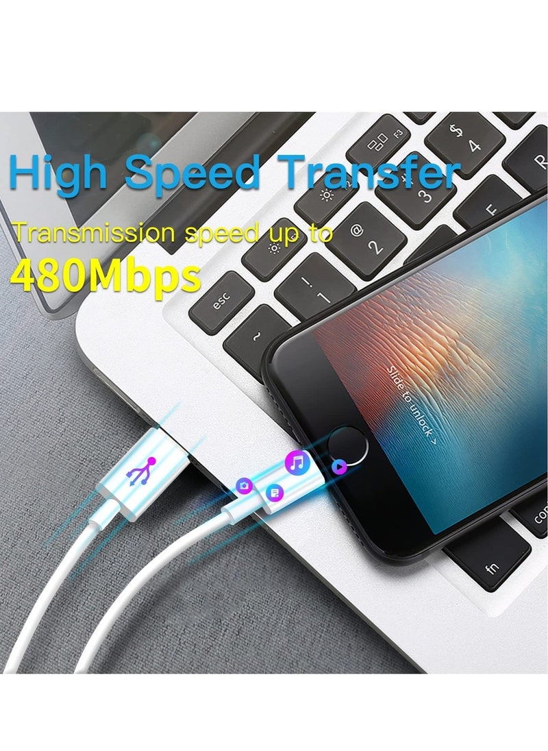 Generic "Apple MFi Certified iPhone Charger - 5-Pack 3ft Nylon Braided Lightning Cables for iPhone 12, 11 Pro Max, XS, XR, X, 8, 7, 6S, 6 Plus, SE, 5S, 5C, 5, and iPad (Black/White)"  - Image 3