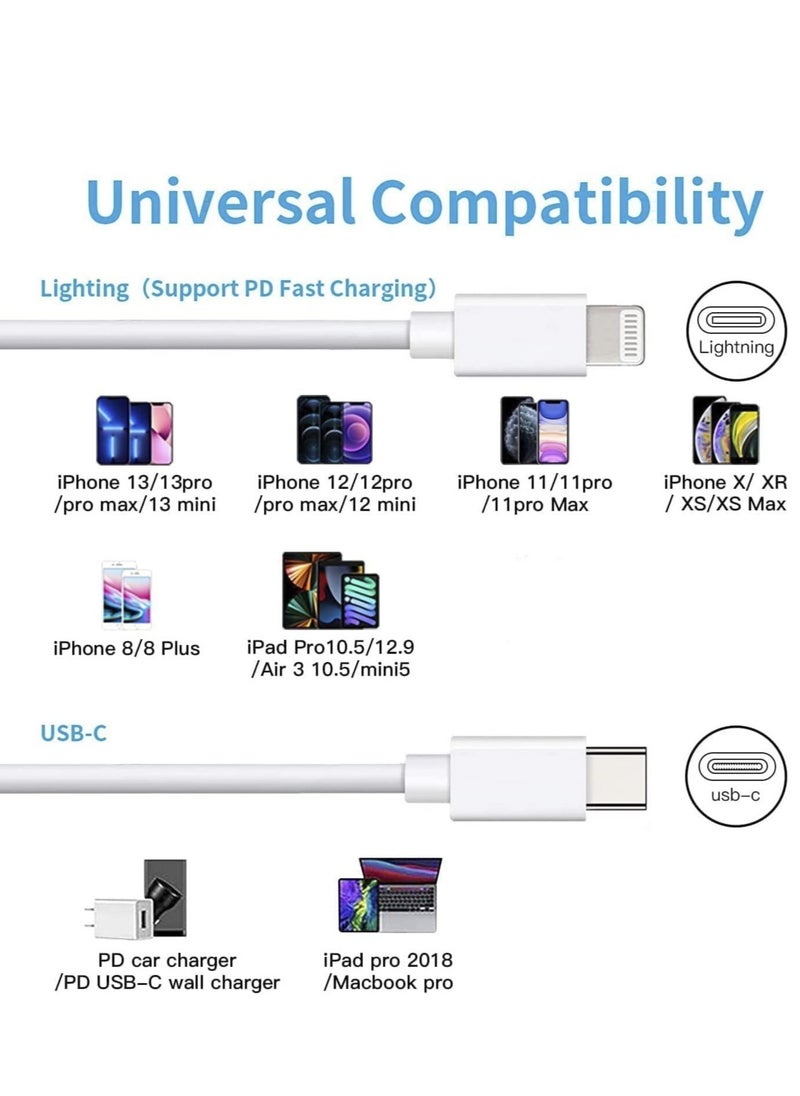 Generic "Apple MFi Certified iPhone Charger - 5-Pack 3ft Nylon Braided Lightning Cables for iPhone 12, 11 Pro Max, XS, XR, X, 8, 7, 6S, 6 Plus, SE, 5S, 5C, 5, and iPad (Black/White)"  - Image 5