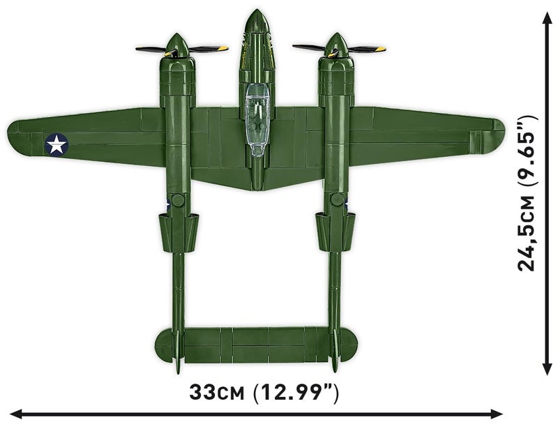COBI Historical Collection WWII LockheedÂ® P-38 LightningÂ® Plane - Image 2