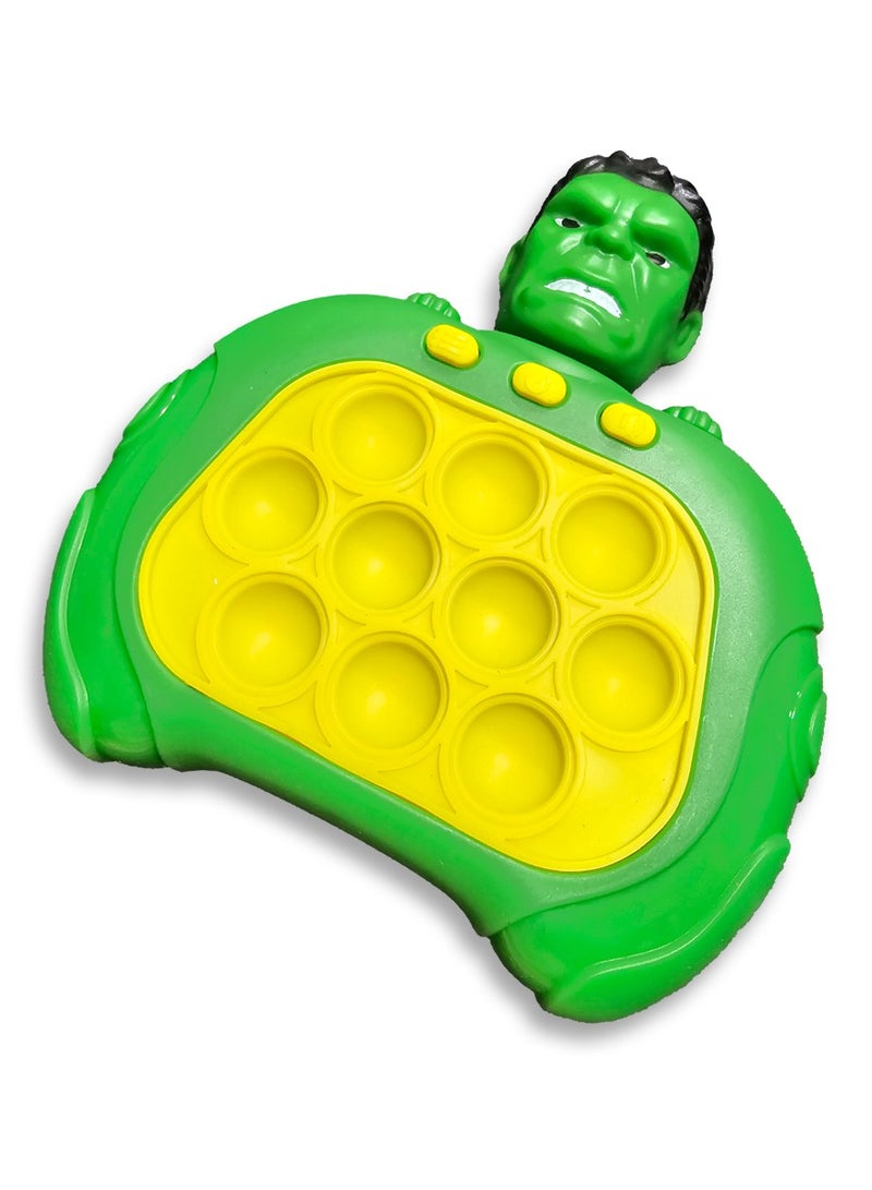 Hulk Quick Push Pop game, with Hulk  theme for kids and adults, a fun handheld game for home and garden that is easy to move around so your child can spend hours of entertainment, a bubble pushing game to relieve stress and nervousness. - Image 2