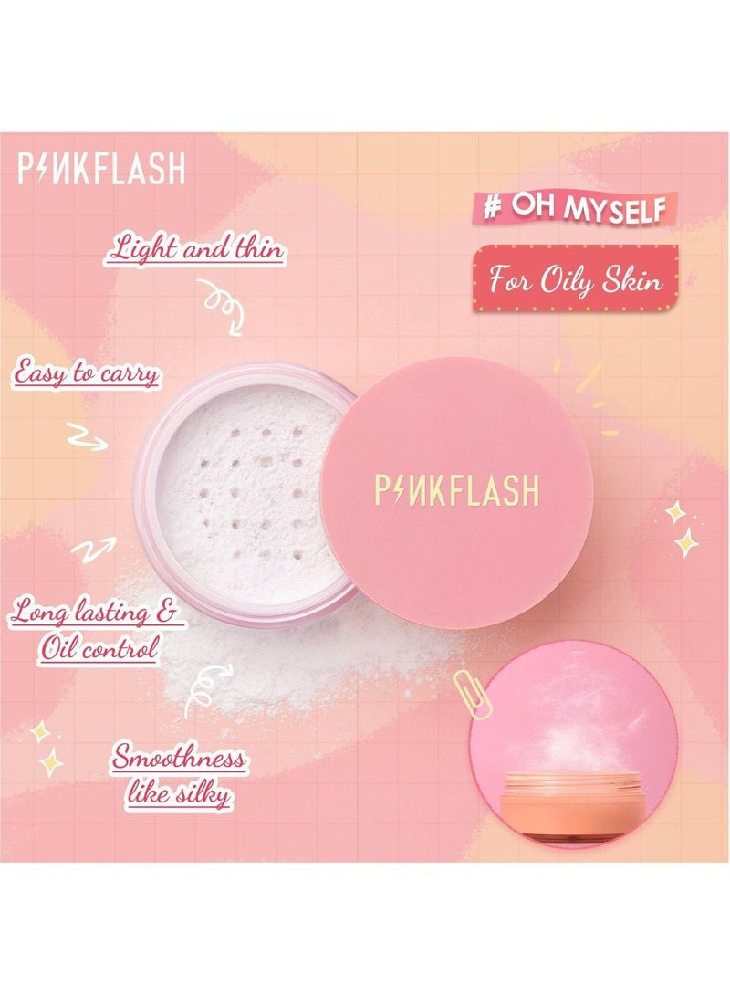PINKFLASH Oil Control Matte Loose Powder ,Translucent - Image 1