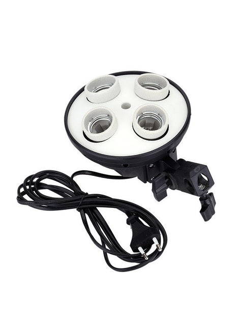 4 in 1 E27 Base Socket Light Lamp Bulb Holder Adapter for Photo Video Studio Softbox