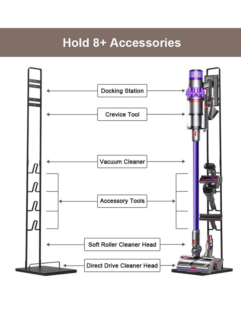 MissTiara Vacuum Cleaner Stand Stable Metal Storage Bracket for Handheld V6 V7 V8 V10 DC30 DC31 DC34 DC35 DC58 DC59 DC62 Cordless Vacuum Cleaner with Accessories  - Image 4