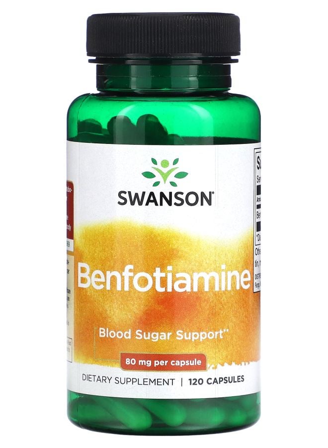 SWANSON Benfotiamine 80 mg 120 Capsules