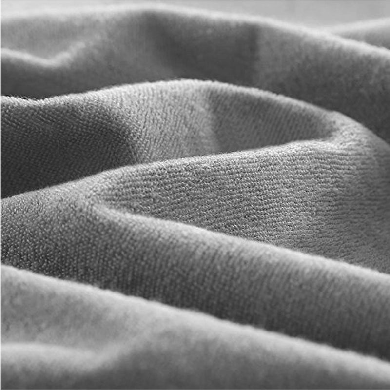 UNGROL Jaipur Linen Terry Cotton 100TC Fitted Mattress Protector Cal King_Light Grey - Image 2