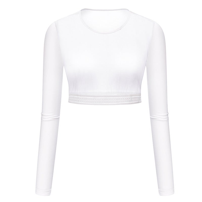 Generic Womens Golf Sun Protection UV Ice Silk Base Shirt White