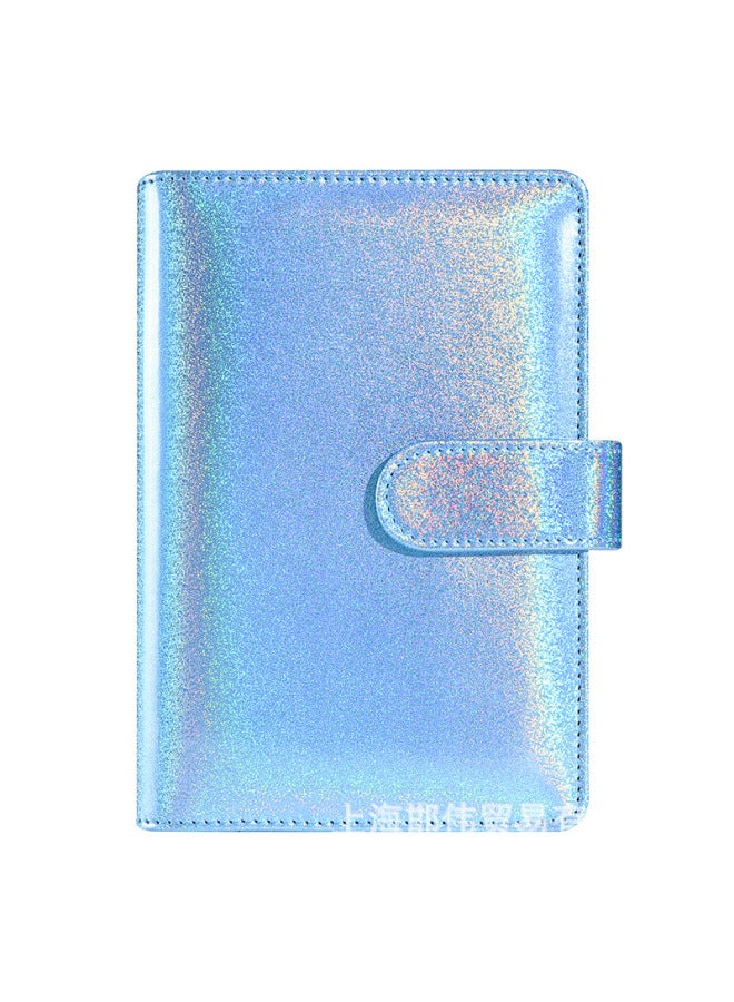 QICAI A6 Colorful Matte Laser Macaron Set Pu Notebook Cash Budget Financial Loose-leaf Book - Image 1