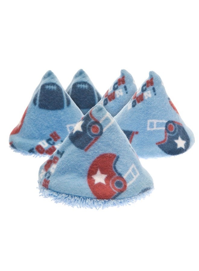 Beba Bean Pee Pee Teepee Football Blue with Laundry Bag 5 Pieces Baby boy Pee Shield Babyboy Essentials peepeeeteepee Baby boy Teepee Pee Shield Pee Covers - Image 1