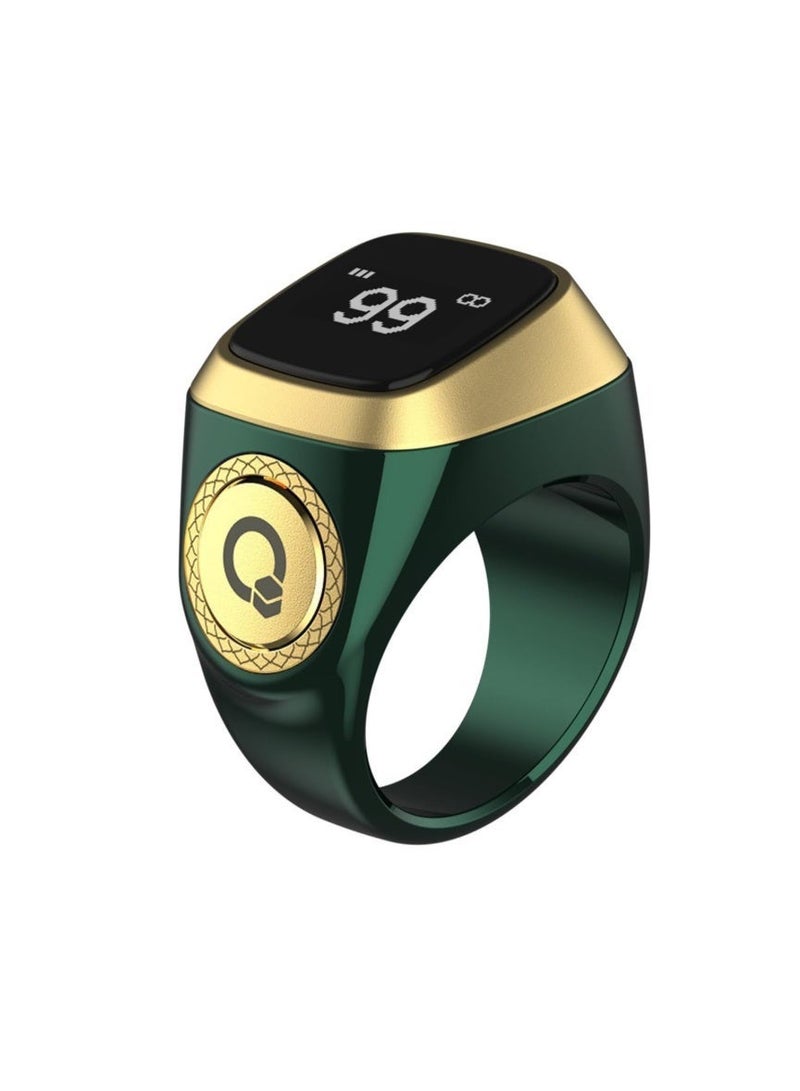 Smart Tasbih Zikr Ring, Muslim Prayer, Prayer timing reminder, OLED display, Tasbih Counter, Smart Ring, Wearable Technology, Waterproof Ring Size 22 - Image 2