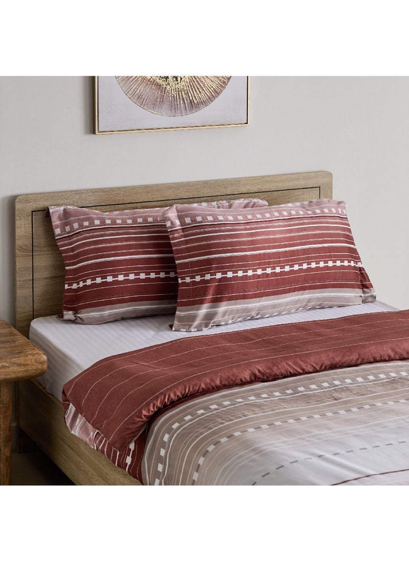 Home Box Mia Sofia 3-Piece Printed Microfibre Twin Duvet Cover Set 150 x 220 cm  - Image 2