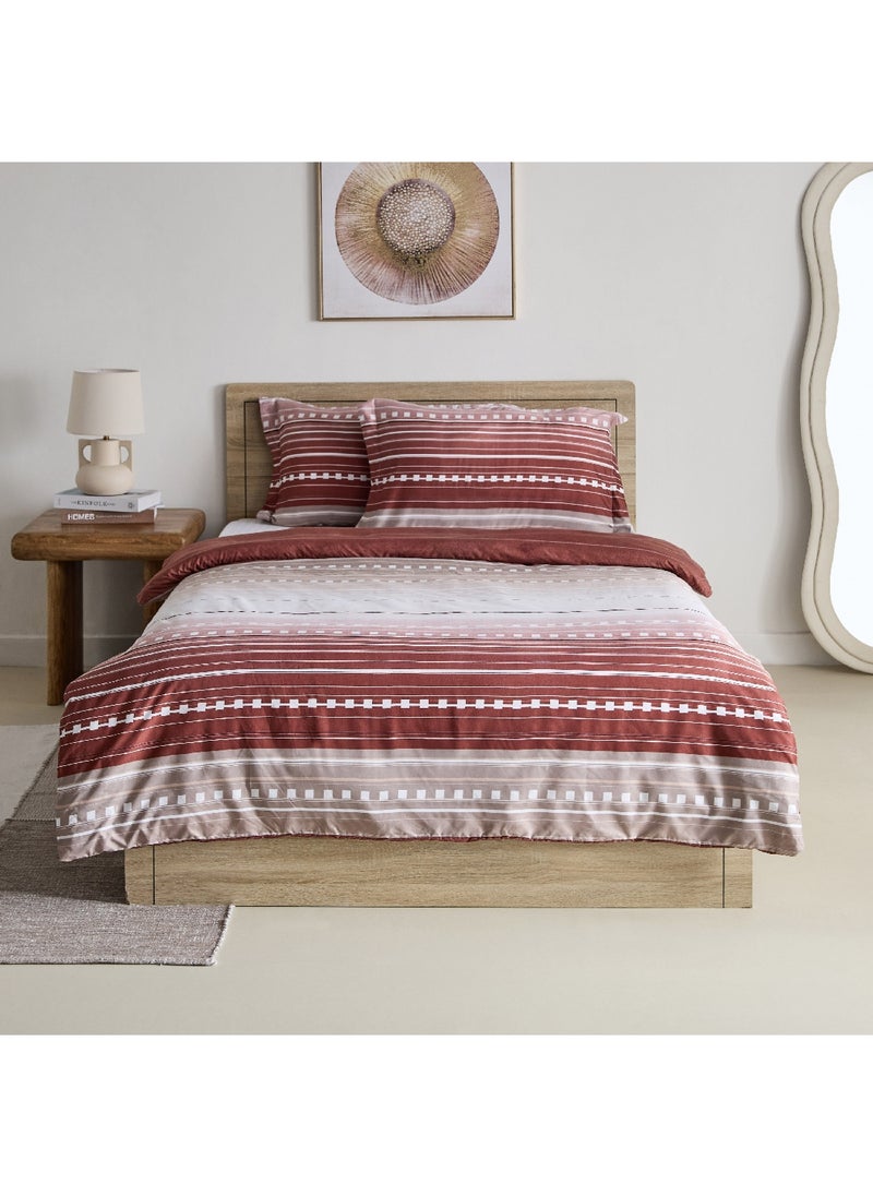 Home Box Mia Sofia 3-Piece Printed Microfibre Twin Duvet Cover Set 150 x 220 cm  - Image 3