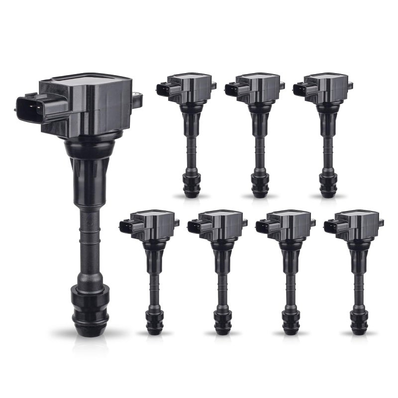 ENA UF551 Ignition Coil Pack for 56L V8 Compatible with Nissan Armada 20072015 NV2500 NV3500 20122015 Pathfinder 20082012 Titan 20082015 INFINITI QX56 20072010 Replace for C1672 Set of 8
