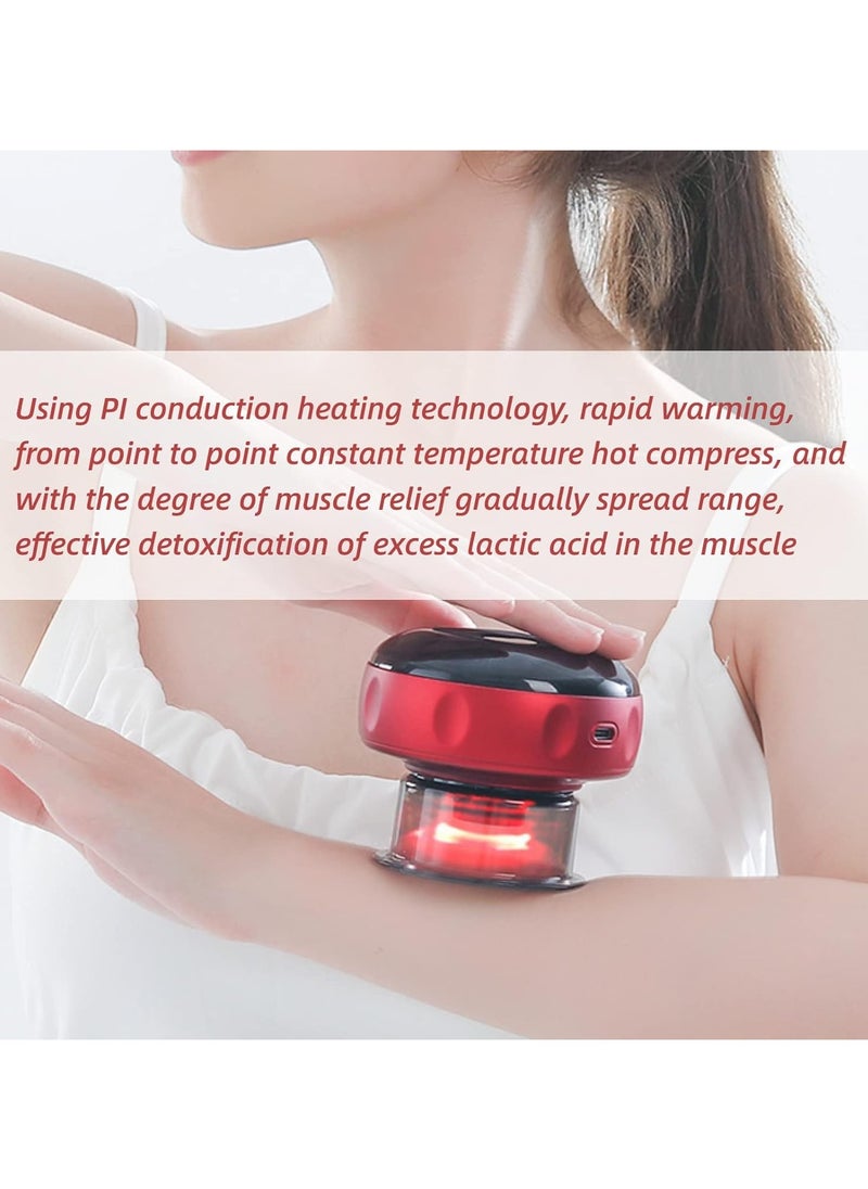 Generic - Smart Cupper Therapy Massage Device Intelligent Breathing Cupping Massage Instrument Vacuum Scraping For Neck Shoulder And Back Massage Wireless Large Suction Gua Sha Massage Tool For Pain Relief - Image 1