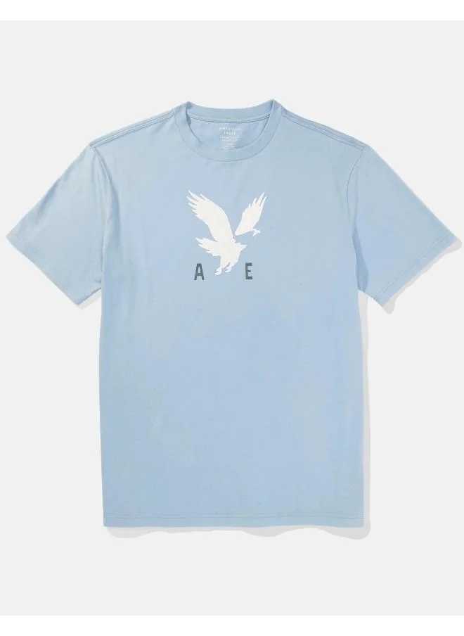 American Eagle Logo Graphic Crew Neck T-Shirt