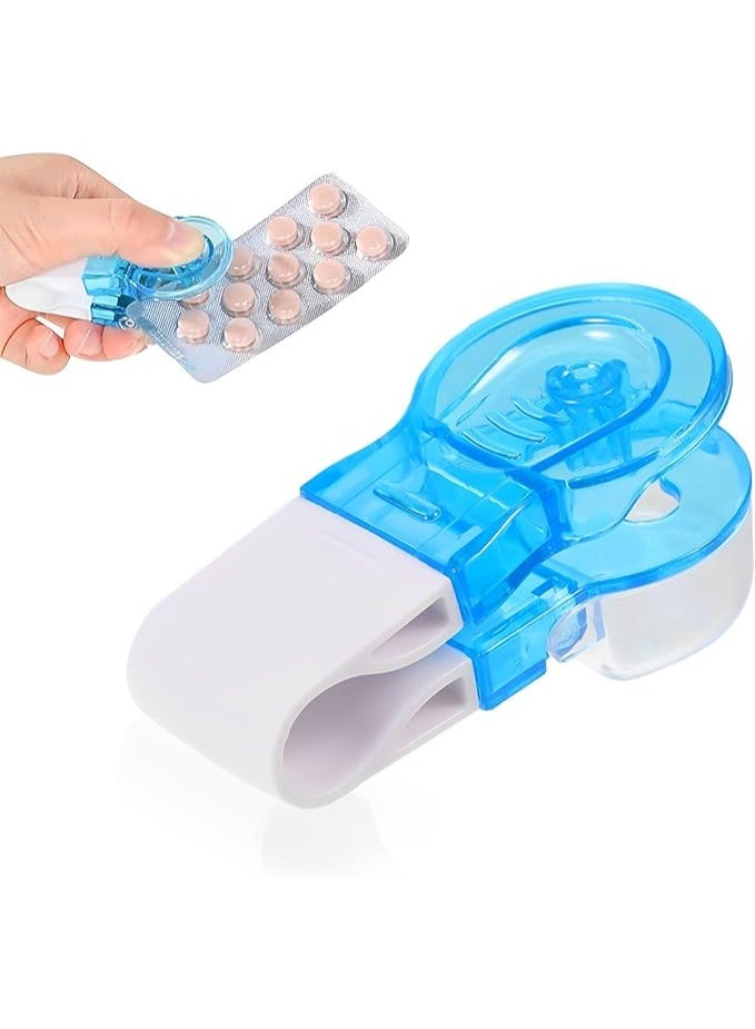 Portable Pill Taker 1 PCS Pill Puncher with Container Homecraft Poppet Pill Remover Pill Popper for Blister Packs Pills Pack Opener Assistance Tool Easy to Take Out Pills from Package - Image 1