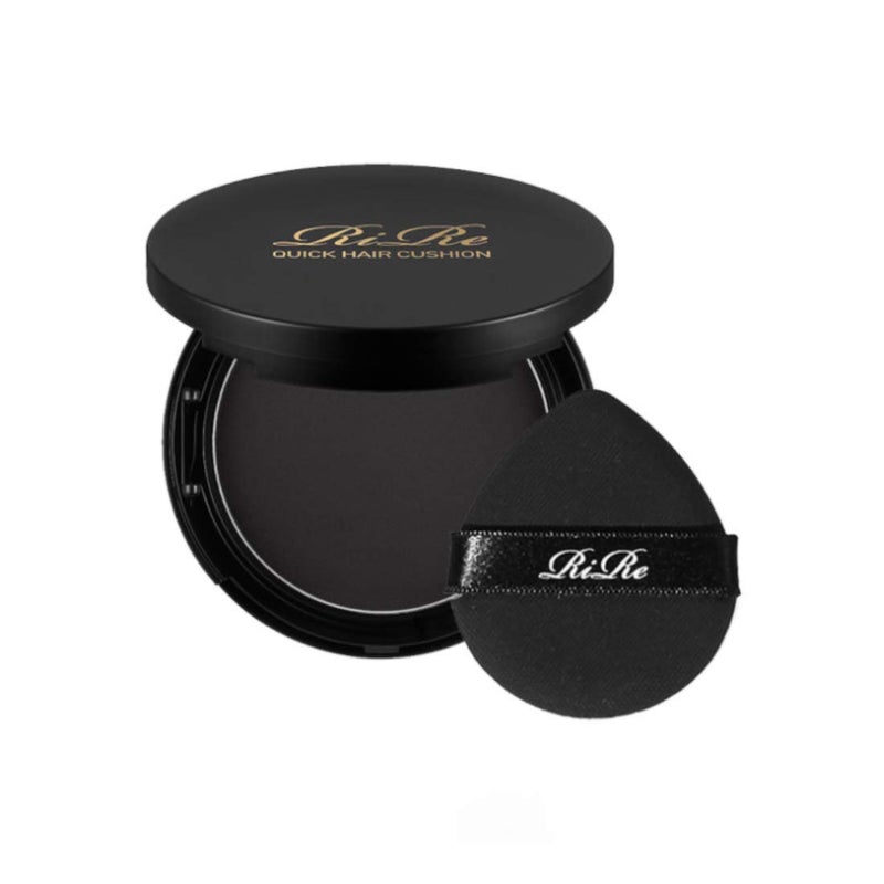 RiRe Quick Hair Instant Touchup Cushion 14g  049 oz Cover Grey Hair Portable Size Natural Black