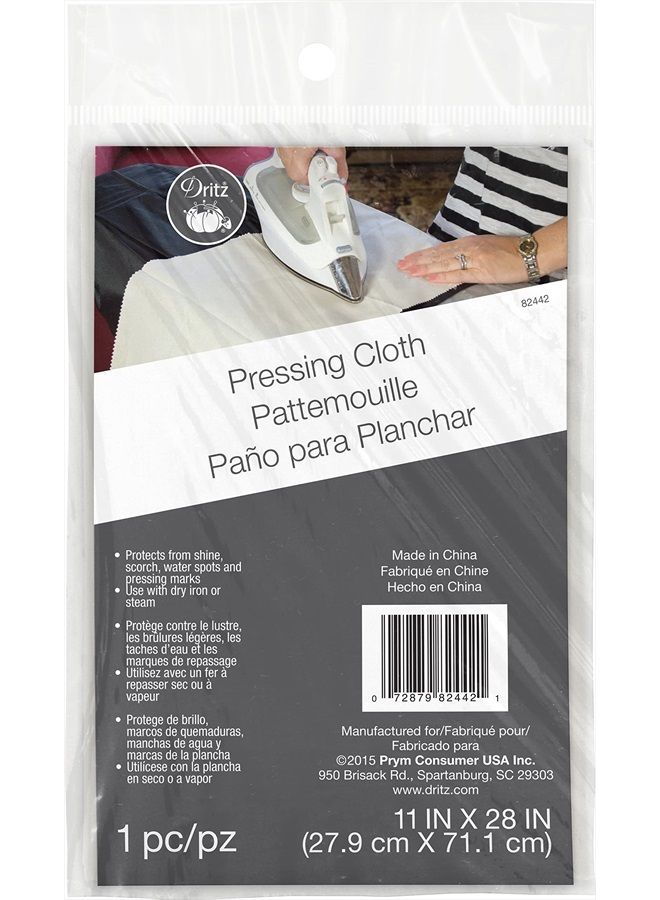 Dritz Clothing Care 82442 Pressing Cloth, 11-Inch x 28-Foot , White  - Image 1