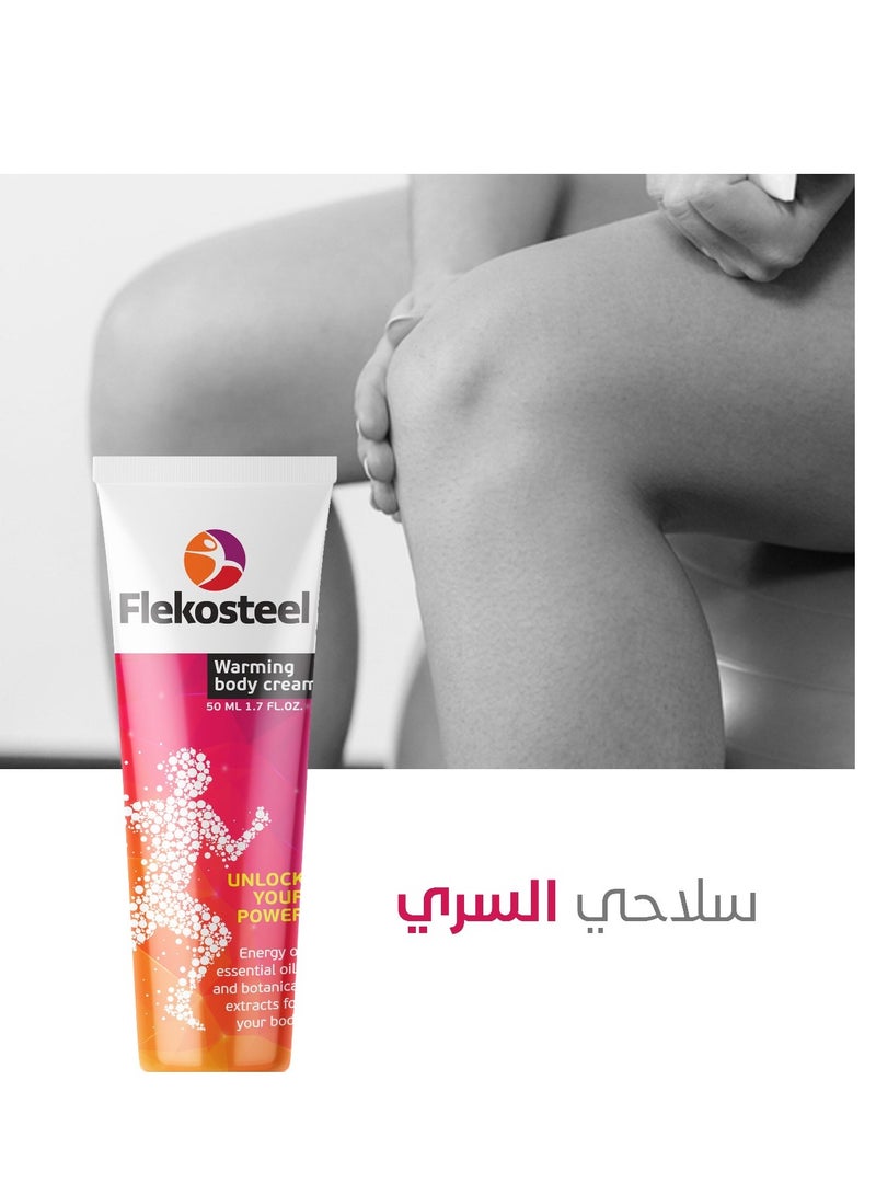 Flekosteel Flekosteel Cream for Body Warming Arthritis Back and Cartilage Pain Relief Russian brand Handel (50) ml (5 Pieces)  - Image 3