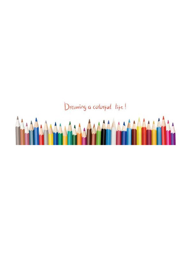 Y&D Colorful Pencil Children Bedroom Baseboard Sticker Multicolour 50x70centimeter - Image 2