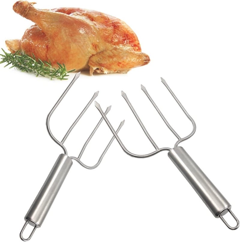 i Kito Thanksgiving Turkey Lifter Serving Set, Roaster Poultry Forks,Set of 2 by - Image 1