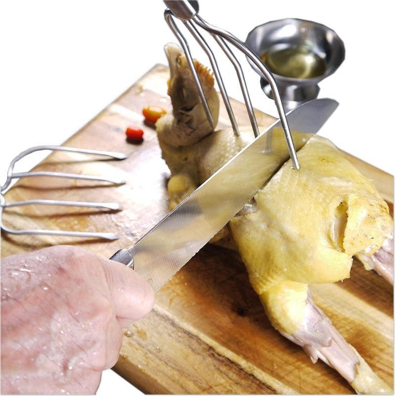 i Kito Thanksgiving Turkey Lifter Serving Set, Roaster Poultry Forks,Set of 2 by - Image 4