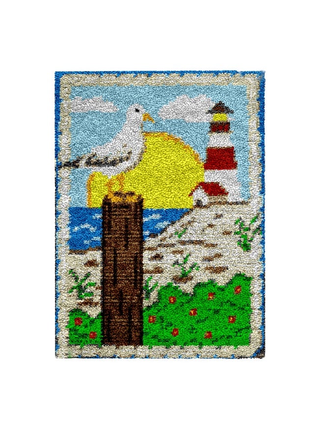 Loquat Cross Stitch Pattern Latch Hook Rug Kit,Crochet Cat Sofa,Crochet Pattern,Crochet Rug Pattern,Tapestry Cushion Kit  - Image 1