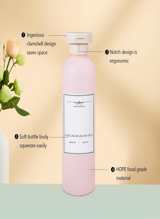 ASEVAT 6.7 oz Plastic Shampoo and Conditioner Squeeze Bottles, Plastic Leak Proof Travel Bottles for Toiletries, Plastic Bottles with Caps for Lotion, Cream and Liquids (4Pcs) - Image 5